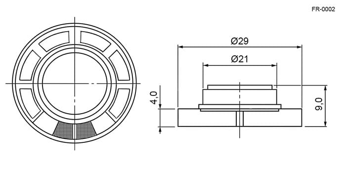 Миниатюра: Схема FR-0002 8ohm 0.25W