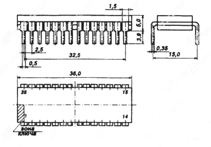Миниатюра: Схема КР568РЕ2-0004