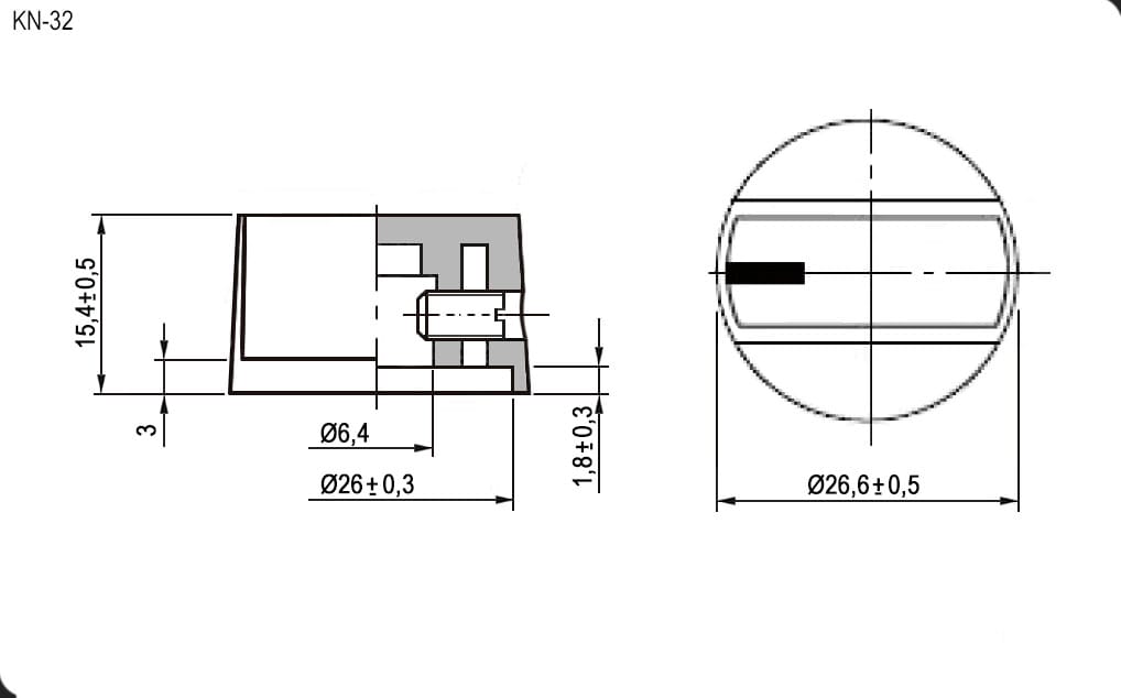 Миниатюра: Схема KN-32 (6mm универсальные)