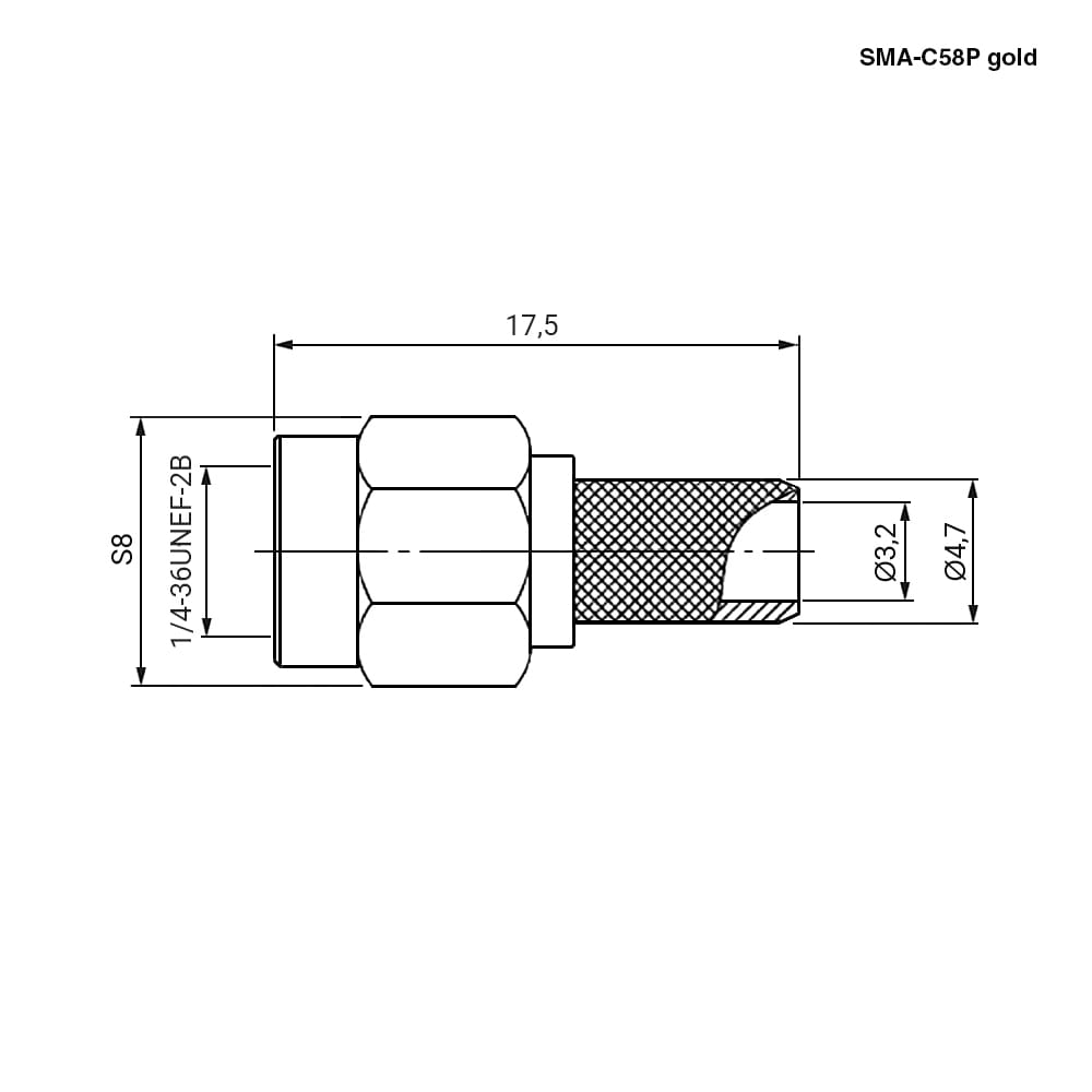 Миниатюра: Схема SMA-C58P gold