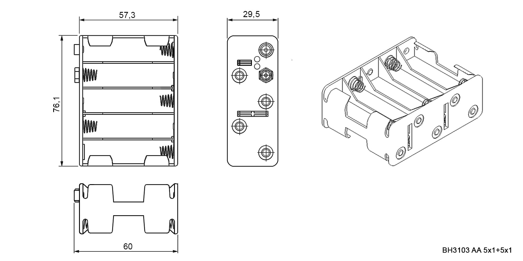 Миниатюра: Схема BH3103 AA 5x1+5x1