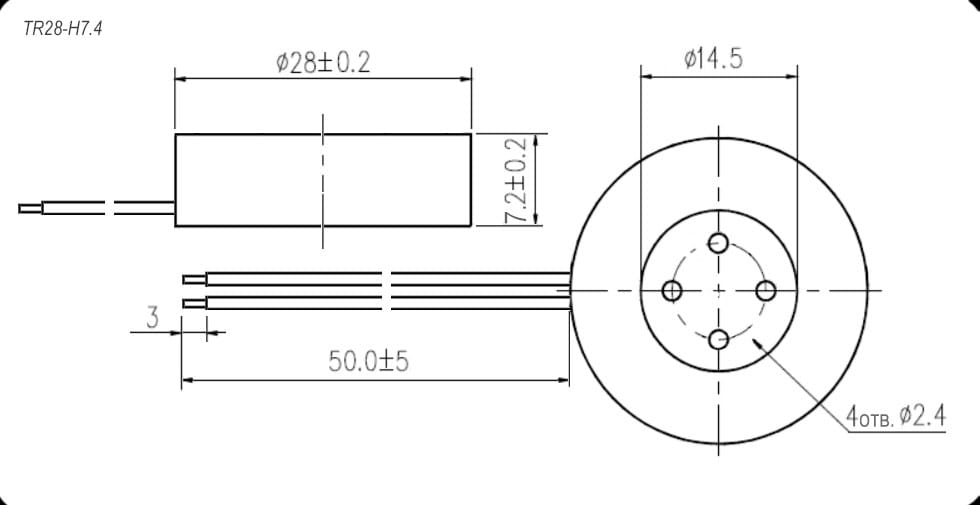 Миниатюра: Схема TR28-H7.4-150