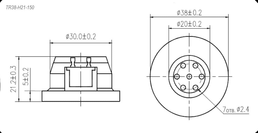 Миниатюра: Схема TR38-H21-150