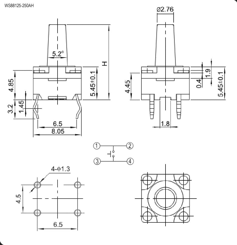 Миниатюра: Схема WS88125-250AH