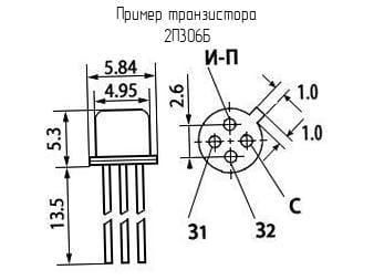 Миниатюра: Схема 2П306Б