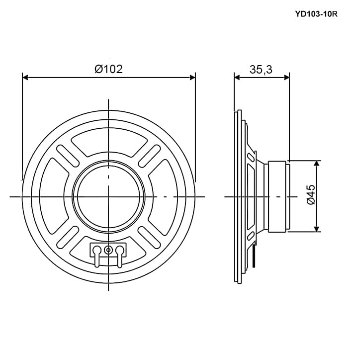 Миниатюра: Схема YD103-10R 6W 8ohm