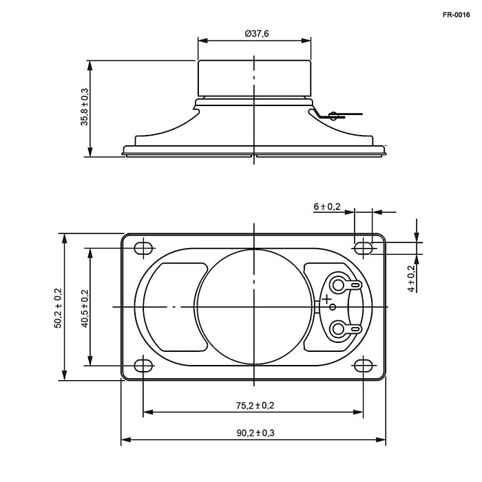 Миниатюра: Схема FR-0016 4ohm 3W 2
