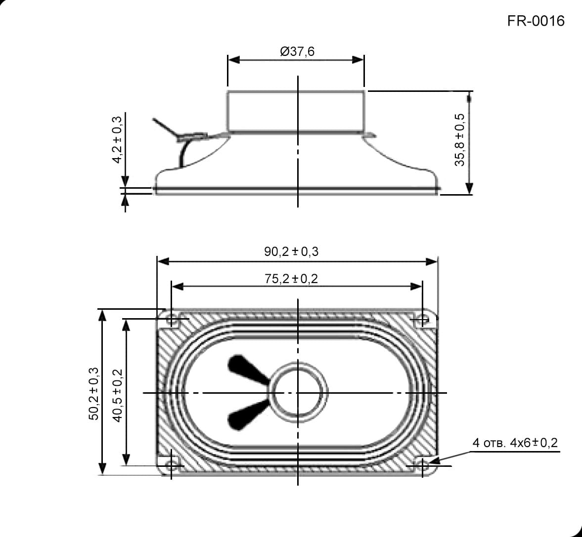 Миниатюра: Схема FR-0016 4ohm 3W 1