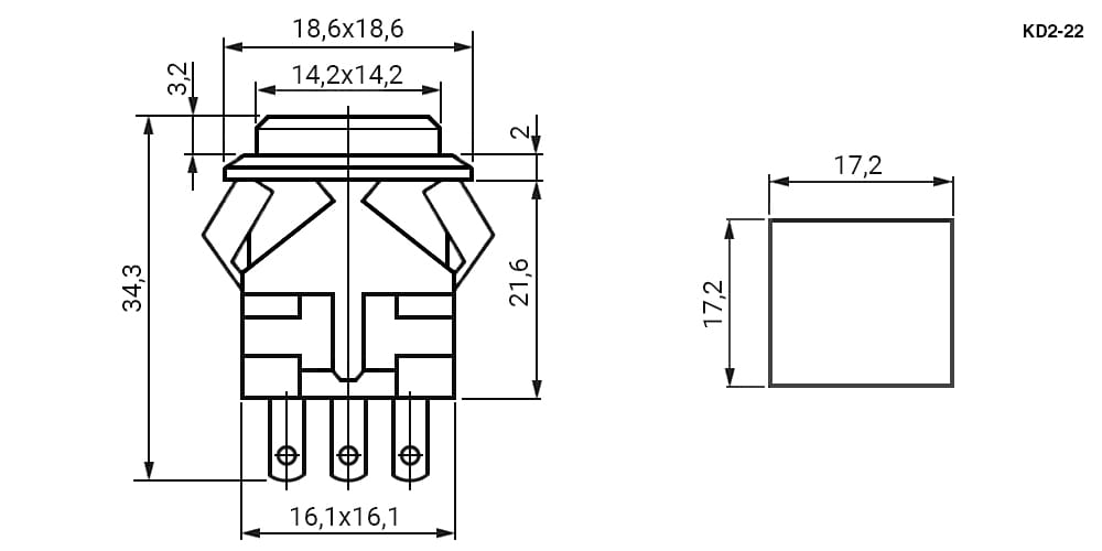 Миниатюра: Схема KD2-22BBR (PSW-22 БФЧЧ)