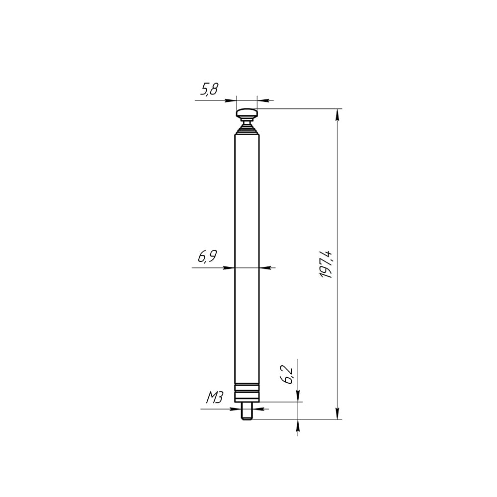 Миниатюра: Схема AST-12 D7mm S7 190-1110mm