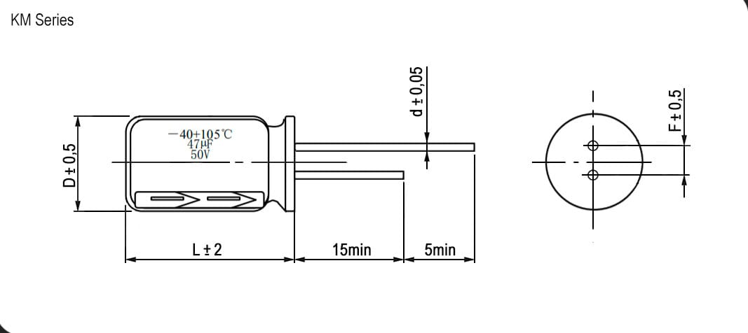 Миниатюра: Схема 220 UF 35V 105*C 8*12 (JWCO)