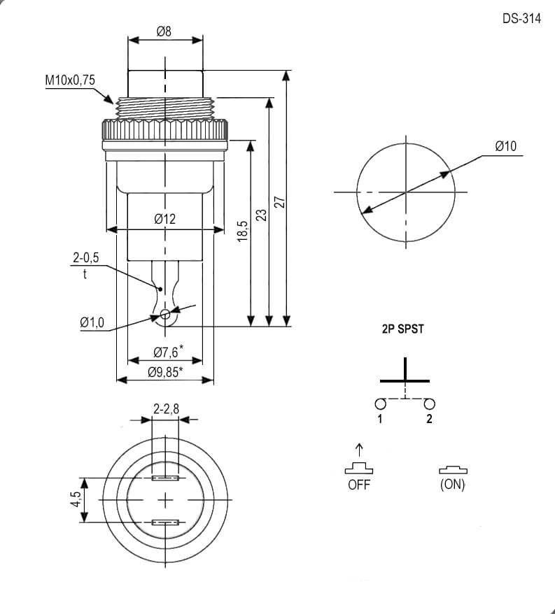 Миниатюра: Схема DS-314 OFF-(ON)