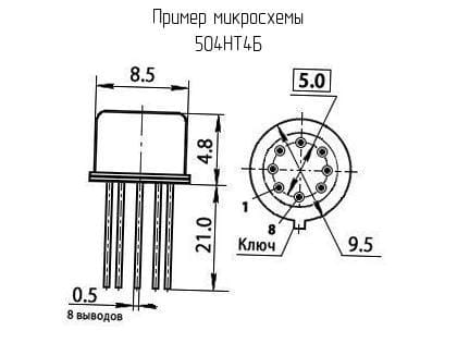 Миниатюра: Схема 504НТ4Б