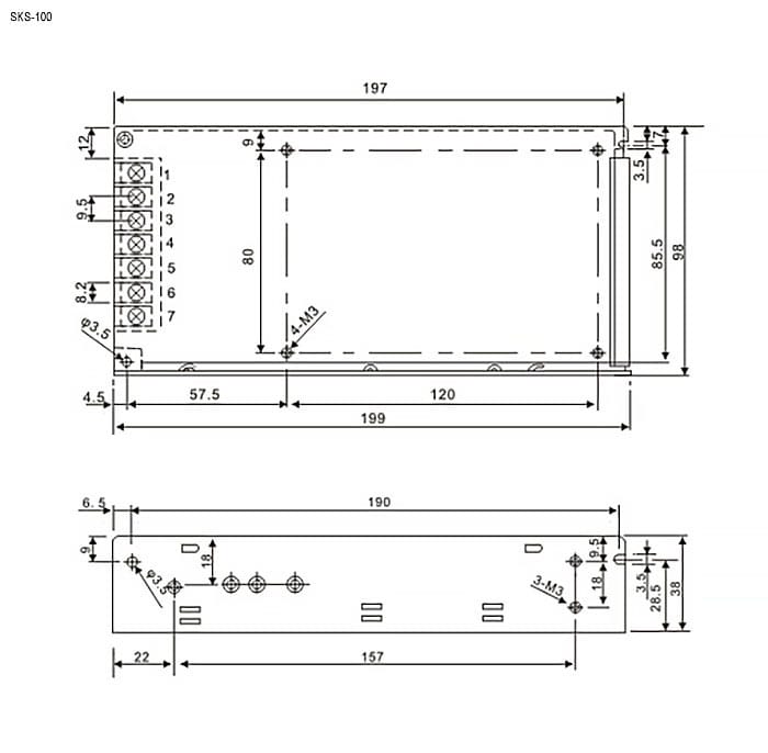 Миниатюра: Схема SKS-100 DC/12V