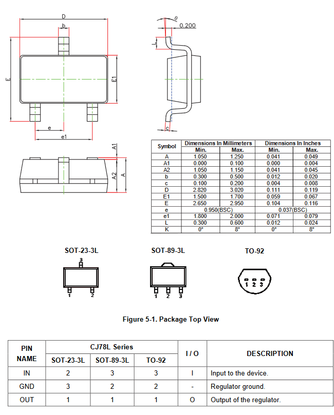 Миниатюра: Схема 78L05 SOT-23