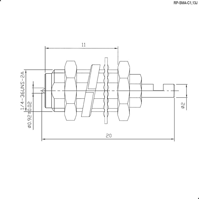 Миниатюра: Схема RP-SMA-C1,13J