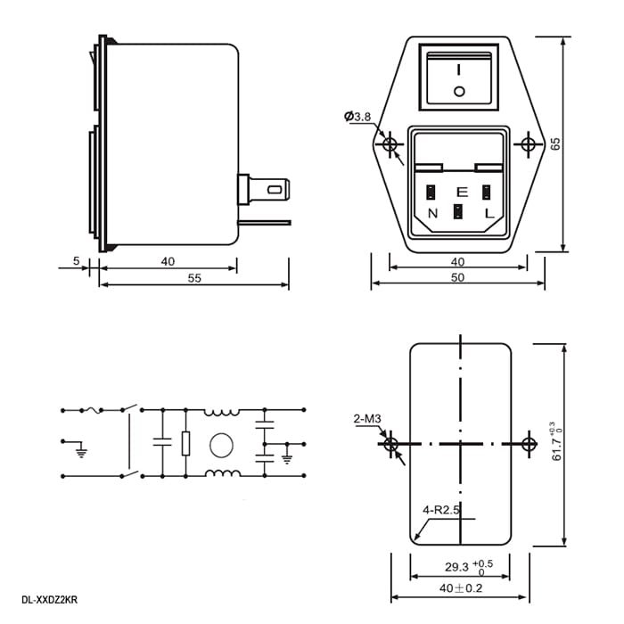 Миниатюра: Схема DL-6DZ2KR