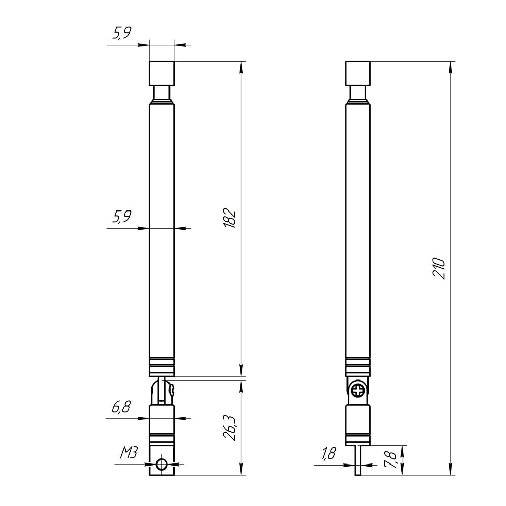 Миниатюра: Схема AST-16 D6mm S4 210-620mm