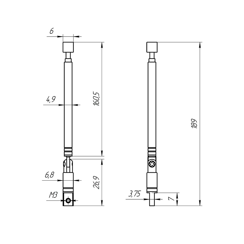 Миниатюра: Схема AST-23 D6mm S3 190-420mm