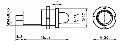 Миниатюра: Схема СКЛ-18.1Б-2 СИНИЕ 220В (201*г)