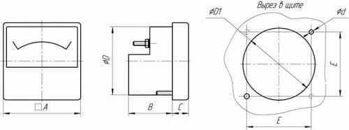 Миниатюра: Схема М42101 150-0-150МА