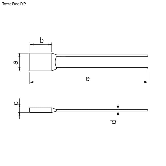 Миниатюра: Схема Termo fuse 83*C 3A DIP