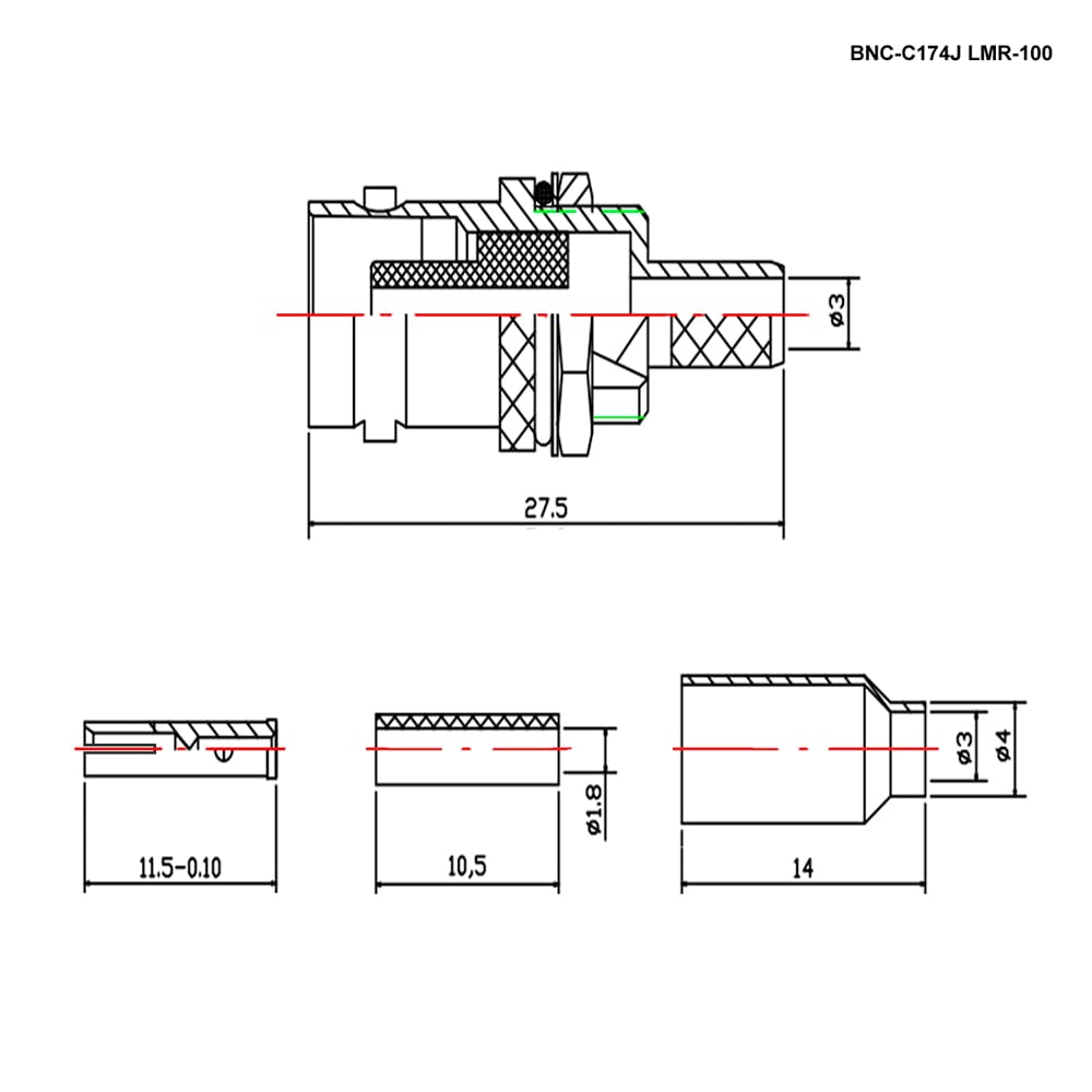 Миниатюра: Схема BNC-C174J LMR-100 2