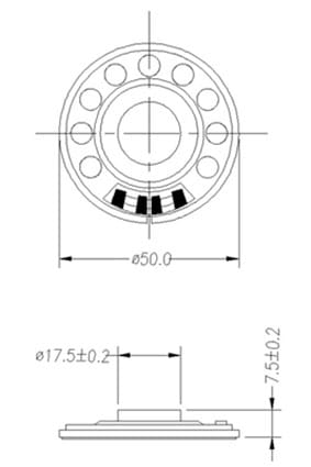 Миниатюра: Схема DXI50N-A 0.5W 8ohm