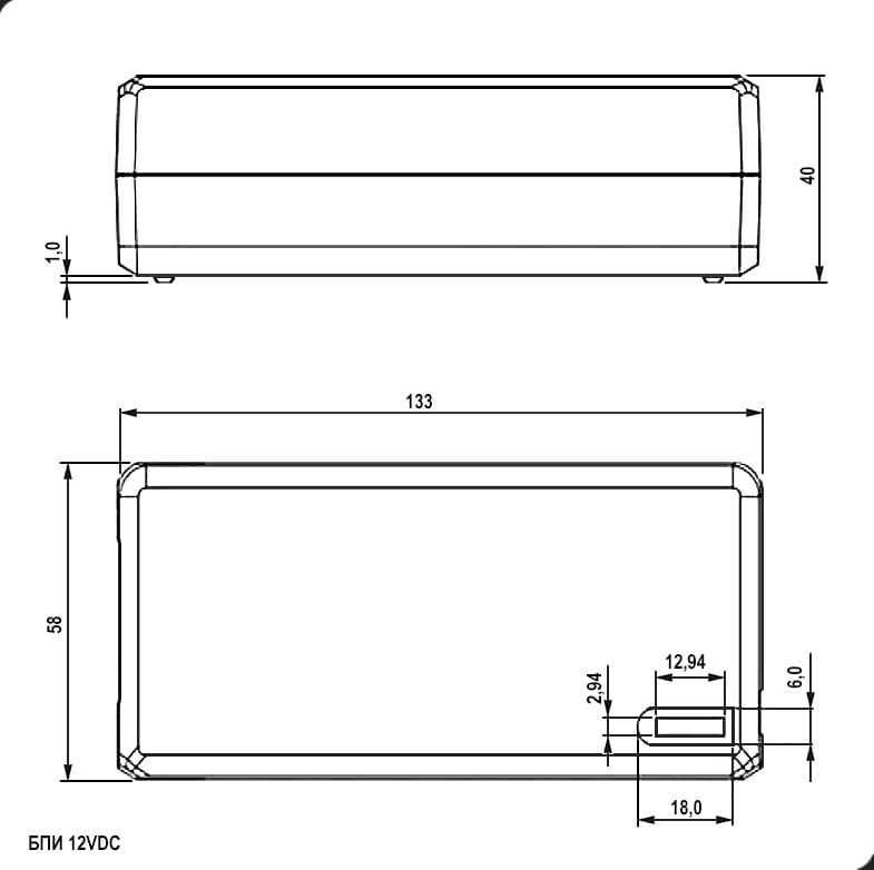 Миниатюра: Схема БПИ 12VDC 5A 2.1/2.5*5.5