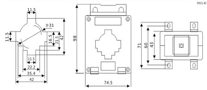 Миниатюра: Схема MSQ-40 600A 50HZ