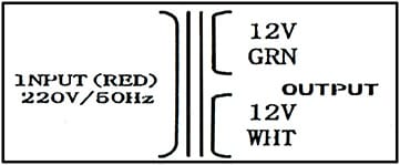 Миниатюра: Схема EI28*19 220v to 2x12v 1.5W 1