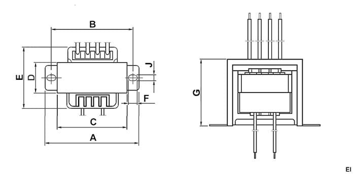 Миниатюра: Схема EI35*15 220v to 2x12v 2W