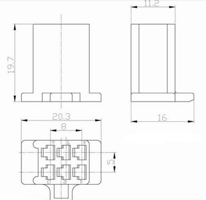 Миниатюра: Схема DJ7061A-2.8-21