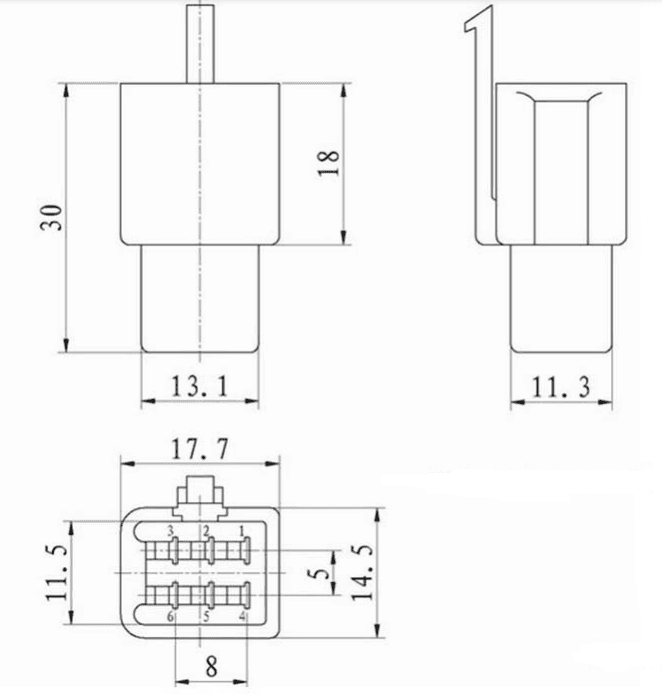 Миниатюра: Схема DJ7061A-2.8-11