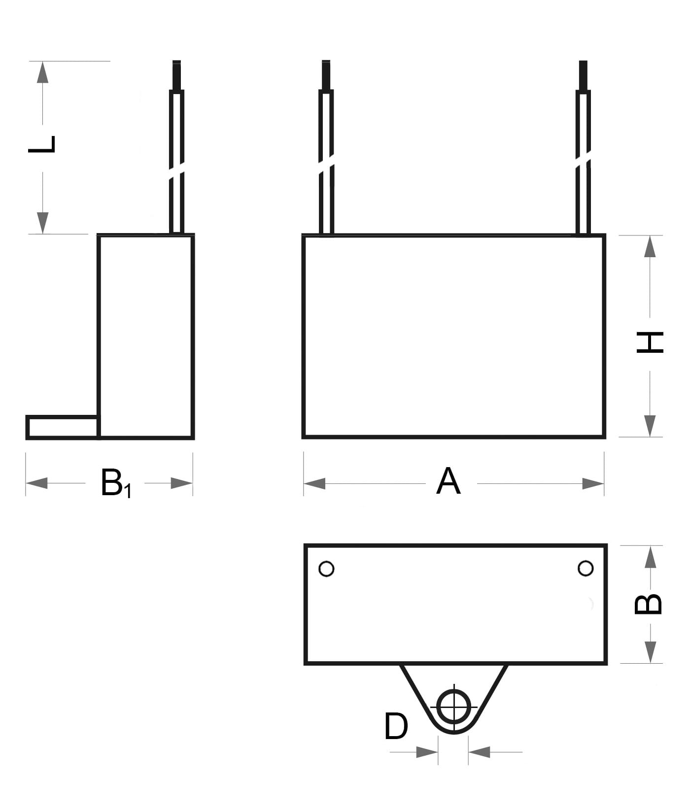 Миниатюра: Схема CBB61 4uF 450V (SAIFU)