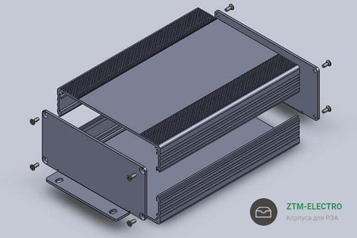 Корпуса для РЭА из алюминиевого профиля торговой марки ZTM-ELECTRO.