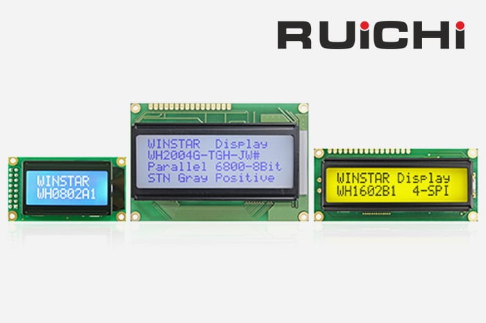 Символьные ЖК дисплеи RUICHI. Ожидается поступление.