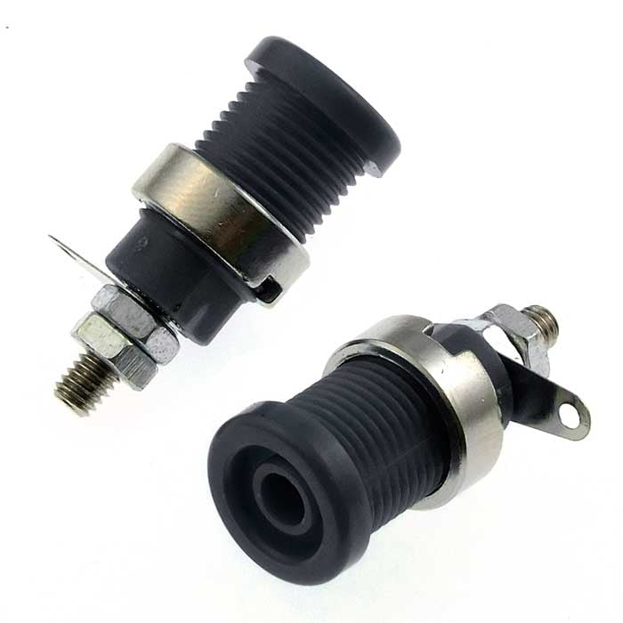 Z012 4mm panel jack BLACK