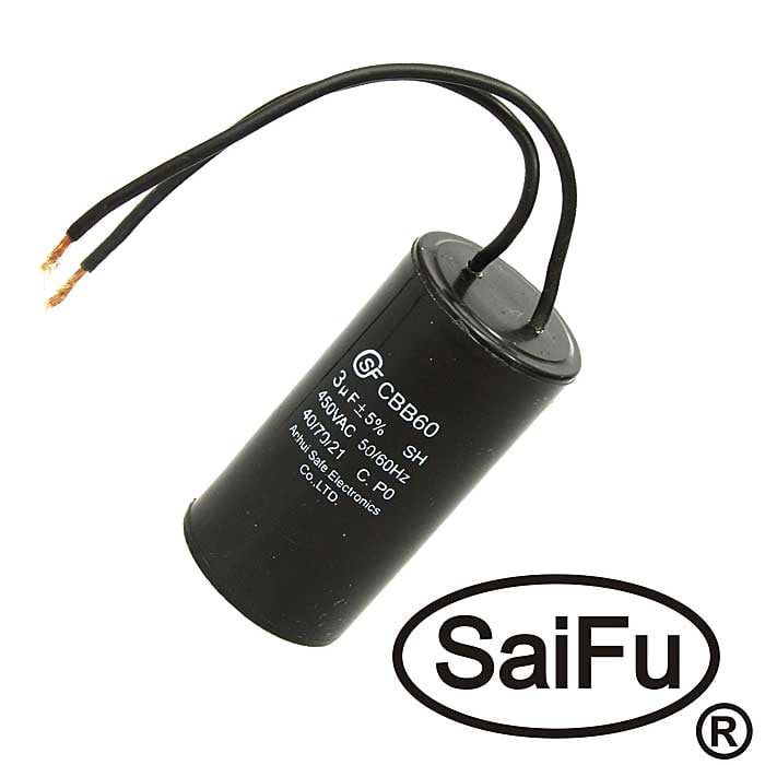 CBB60 3uF 450V WIRE (SAIFU)