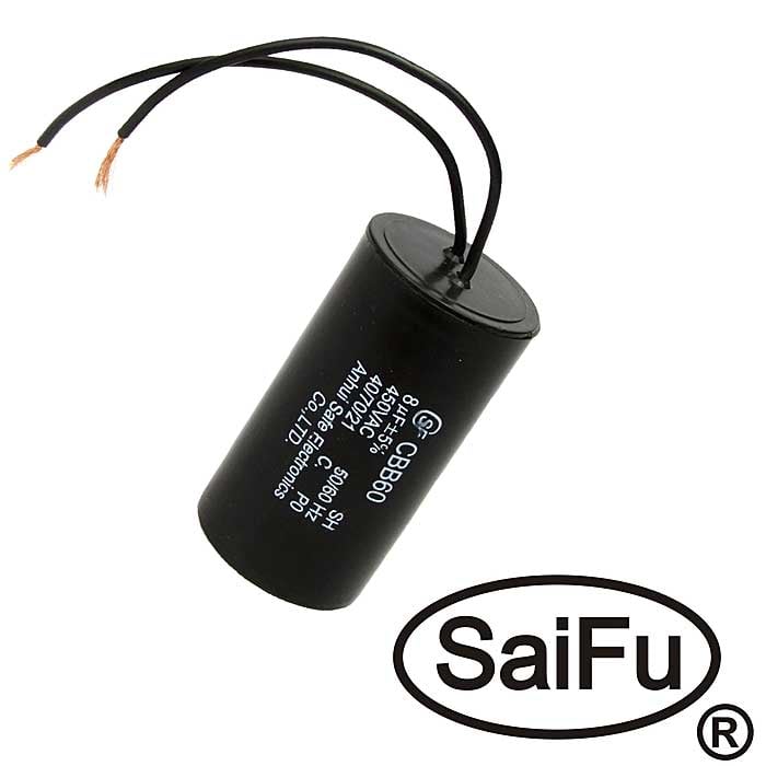 CBB60 8uF 450V WIRE (SAIFU)