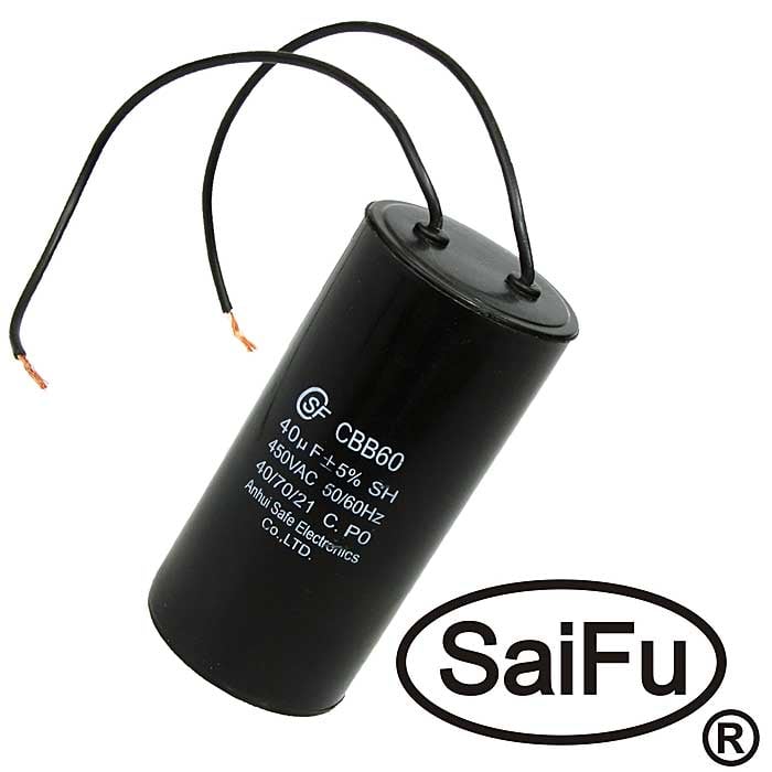 CBB60 40uF 450V WIRE (SAIFU)