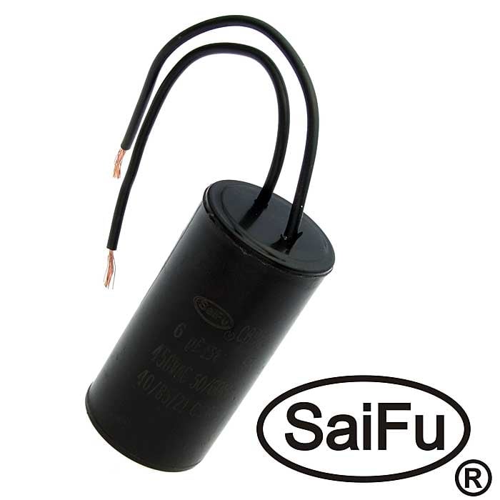 CBB60 6uF 450V WIRE (SAIFU)