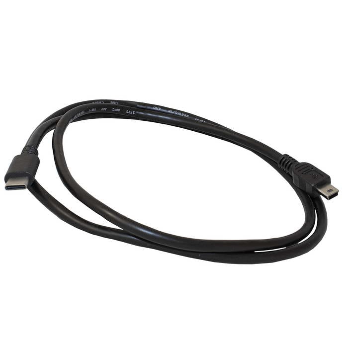 USB2.0 miniB(m)-USB Type-C(m)B1m