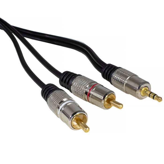 Stereo 3,5 mm - 2 RCA GM 3m