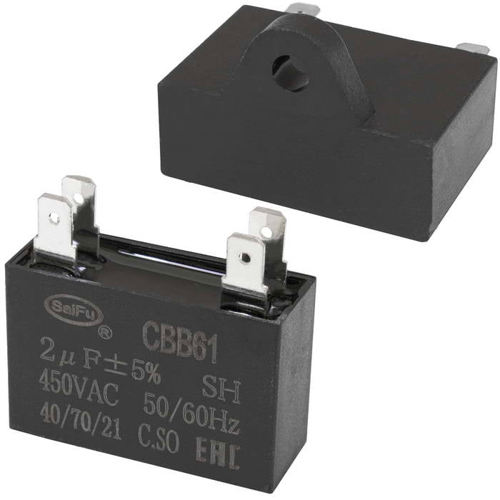 CBB61 2 uF 450V 4 PIN (SAIFU)