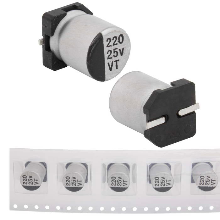 220 uF 25 V 105C 8*10.5 VT