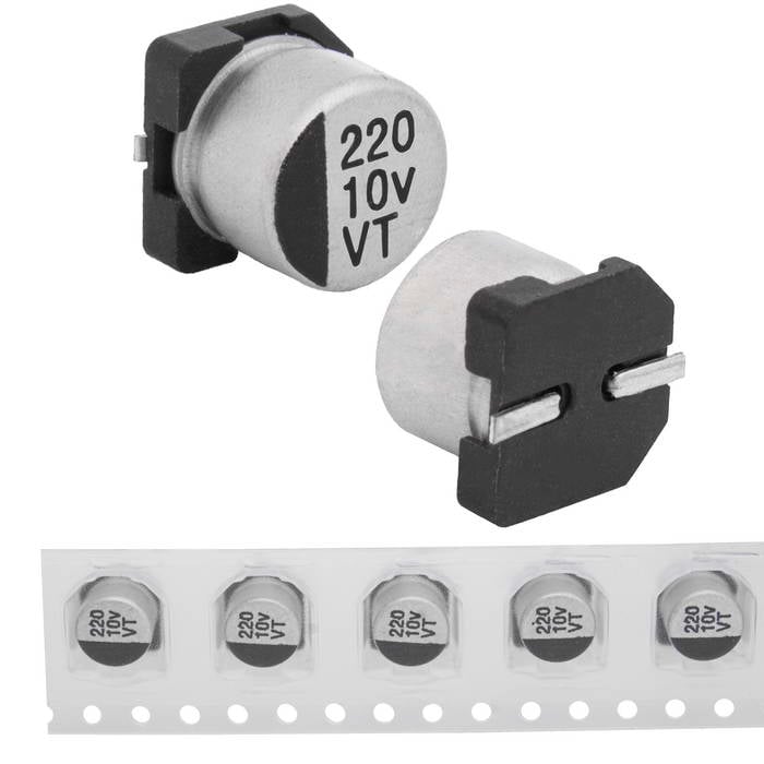 220 uF 10 V 105C 6.3*5.4 VT