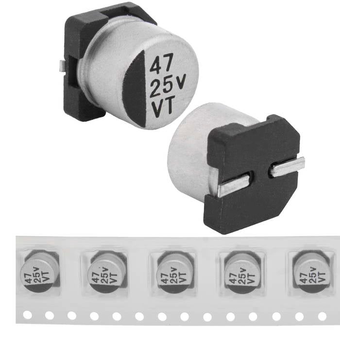 47 uF 25 V 105C 6.3*5.4 VT