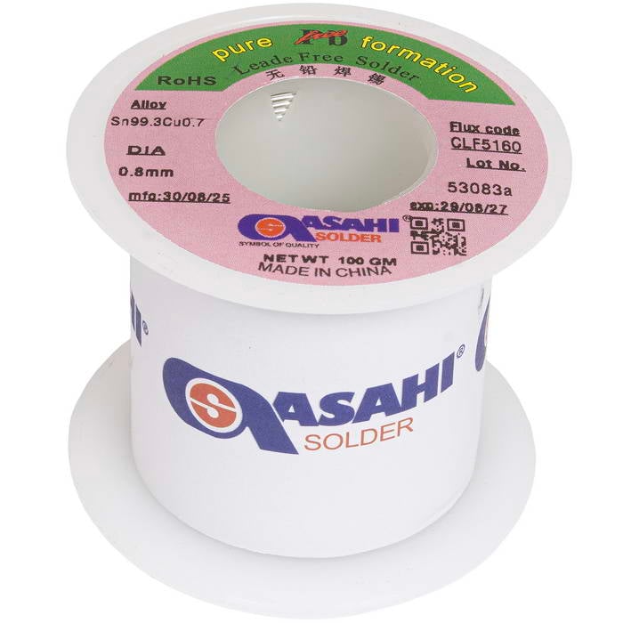 Sn99.3/CU0.7 d0.8mm 100g ASAHI