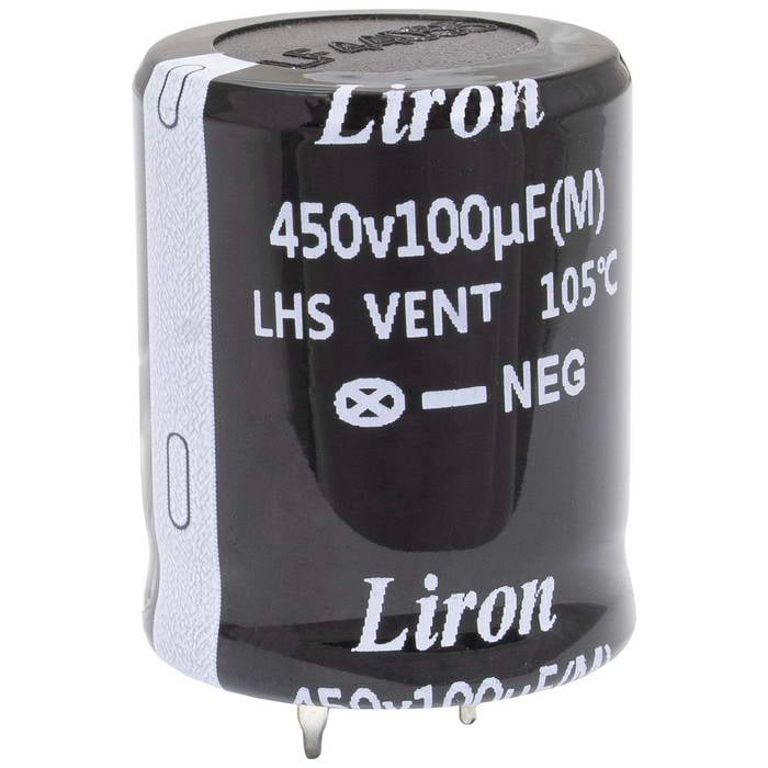 100 UF 450V 105*C 25*30 Liron